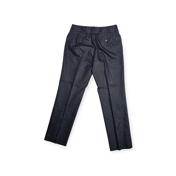 AK Anne Klein Straight Leg Pants Black Coated Stretch Women's Size 12 - Picture 2 of 10